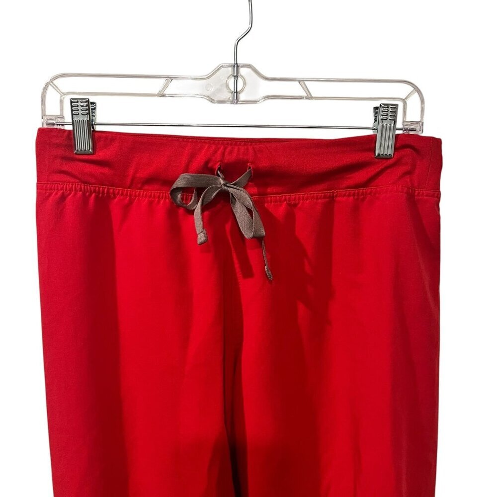 Figs Red Livingston Collection Drawstring Scrub Pants S/P Womens Lightweight - Picture 2 of 6